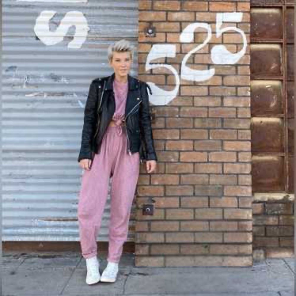 Free People Beach‎ Culver City Dusty Pink Pleated Tapered Pants Sz M